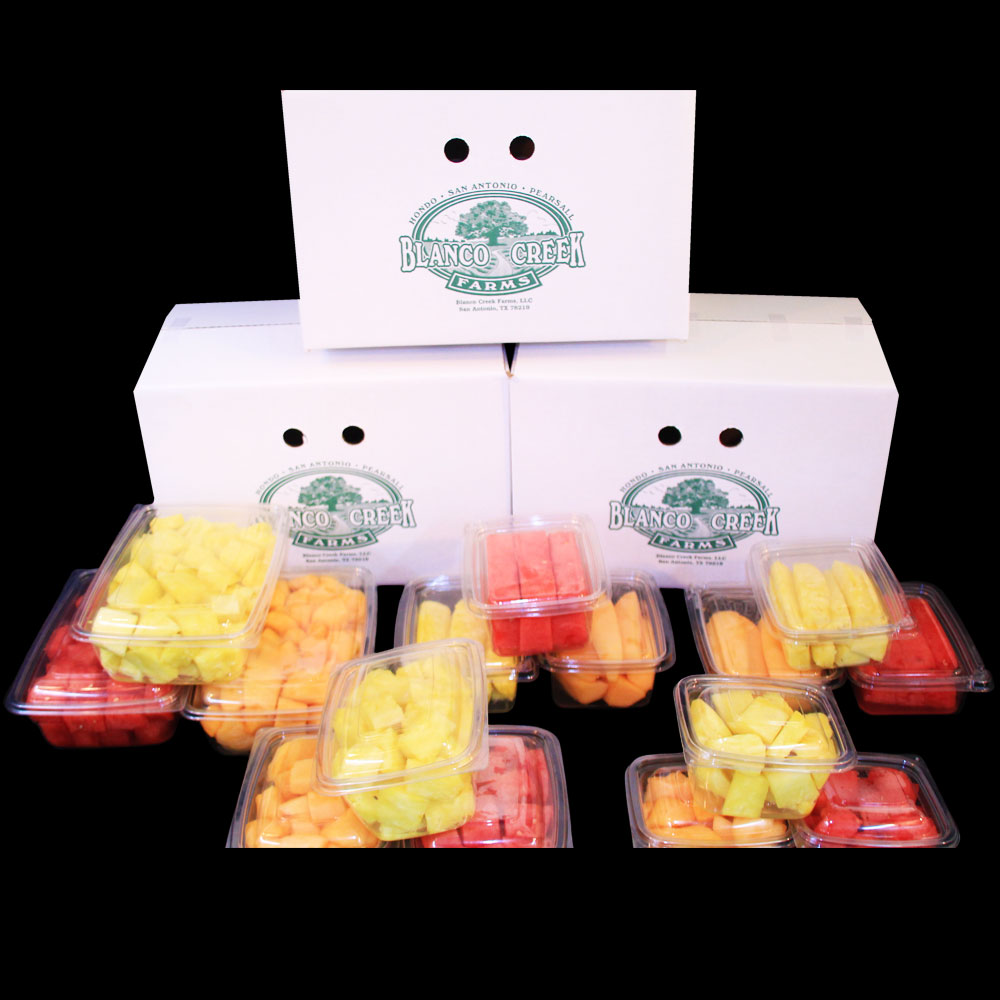 Fruit Displayed in Rectangle Containers